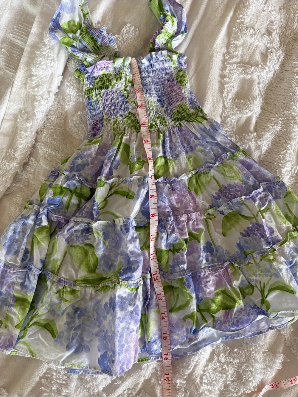 Hill House Lavender & Green Floral Ruffle Sundress 3/4T!
